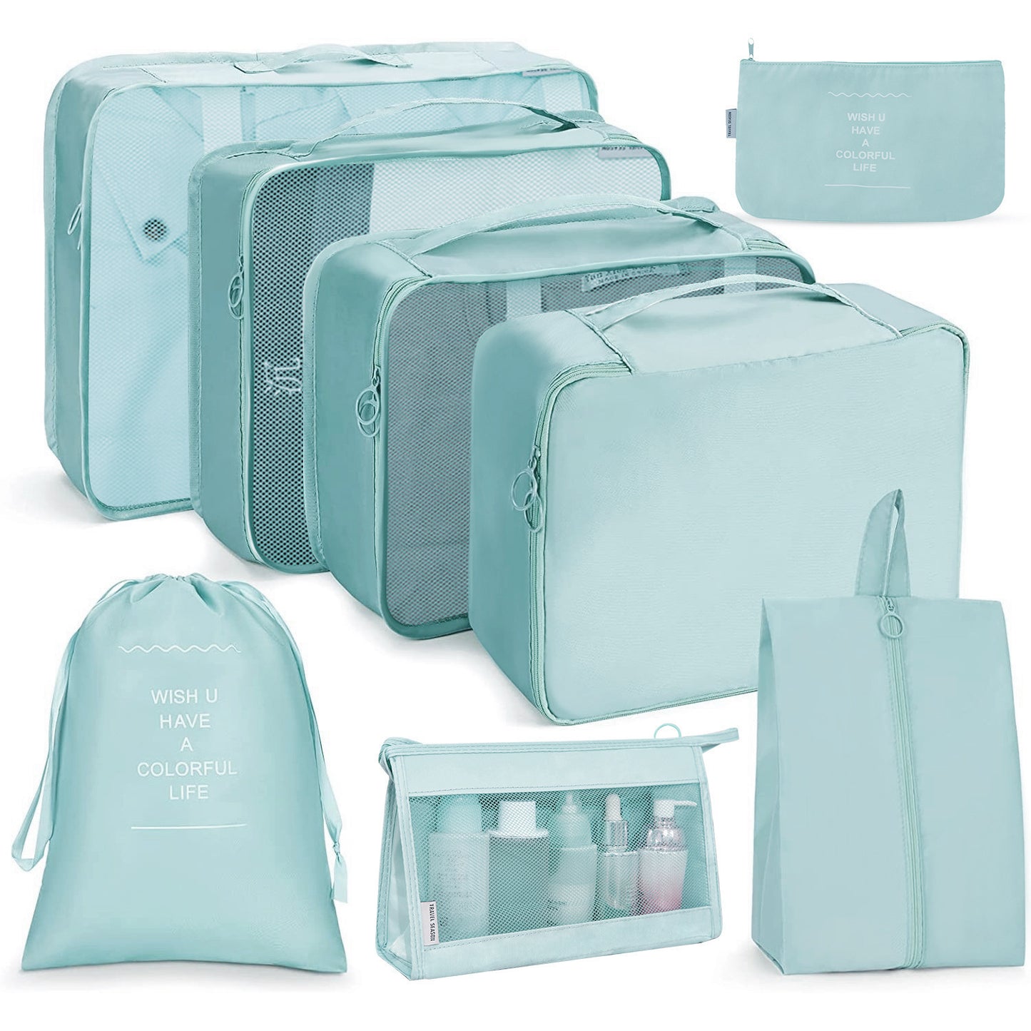 8 in 1 Travel Bag Pouches