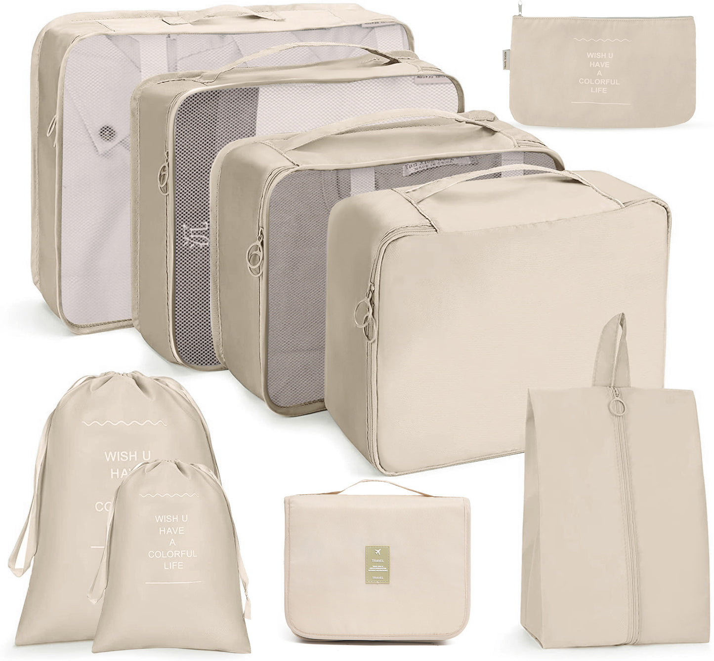 8 in 1 Travel Bag Pouches