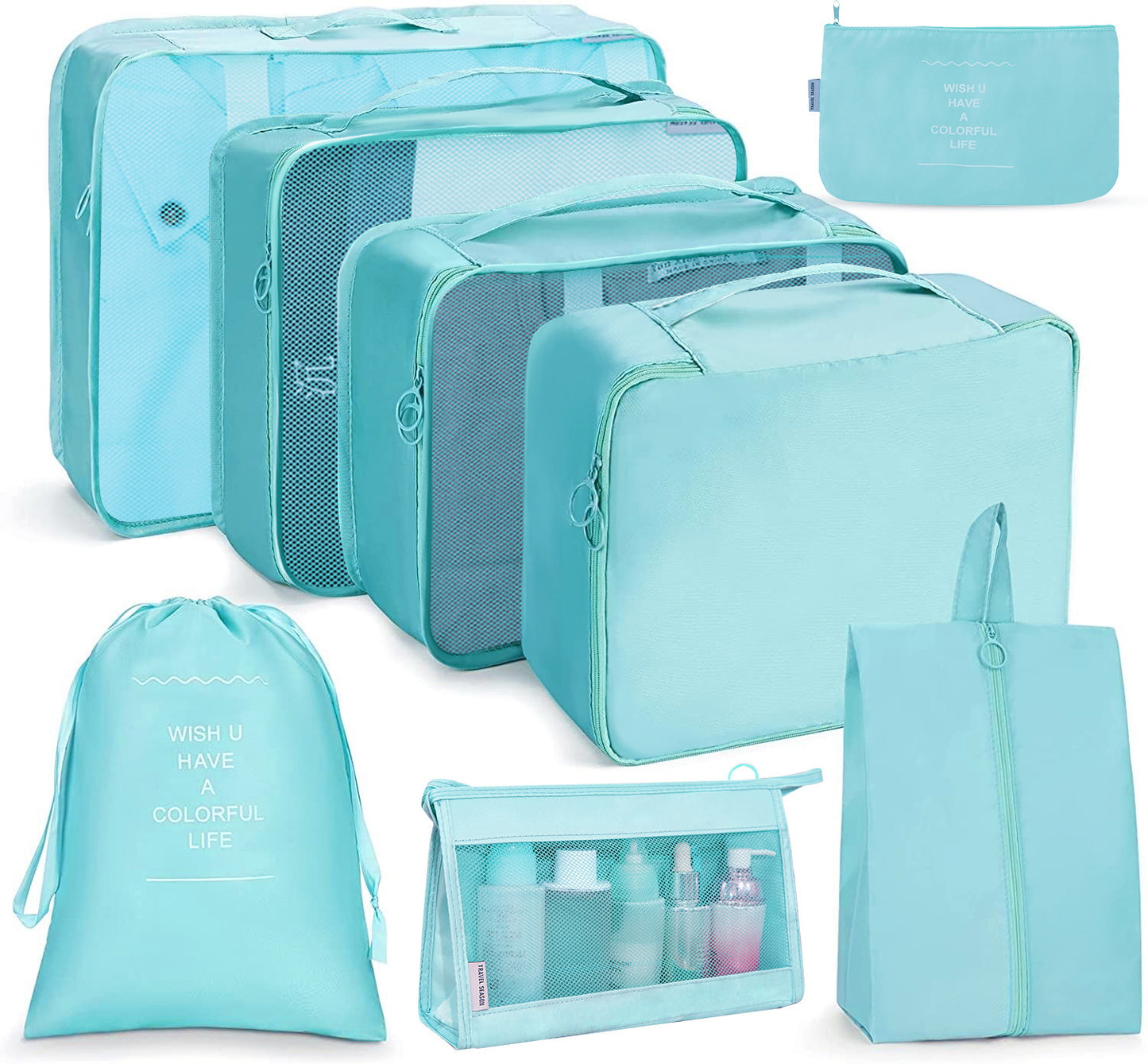 8 in 1 Travel Bag Pouches