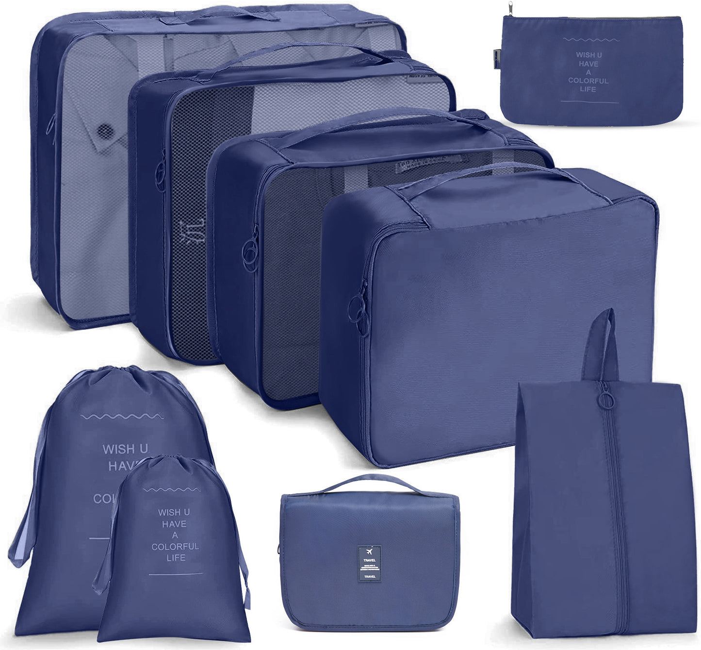 8 in 1 Travel Bag Pouches