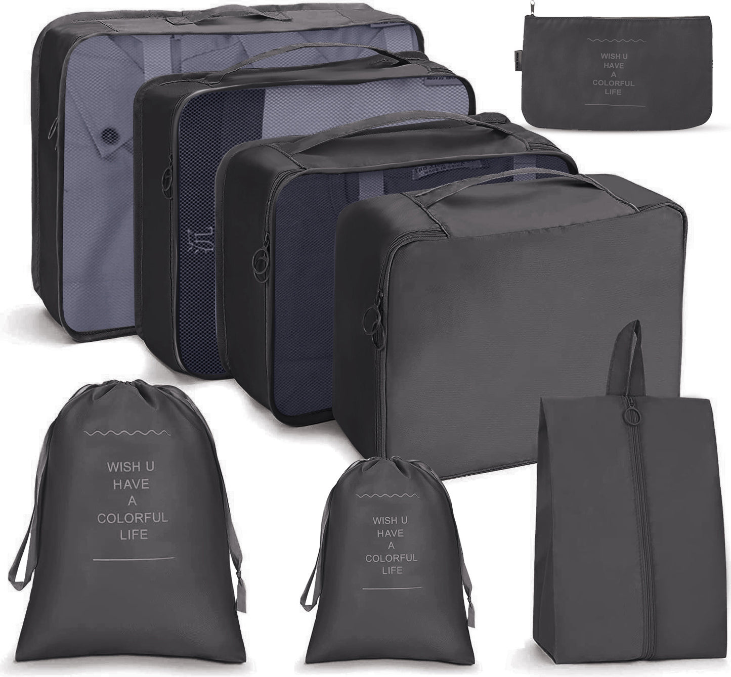 8 in 1 Travel Bag Pouches