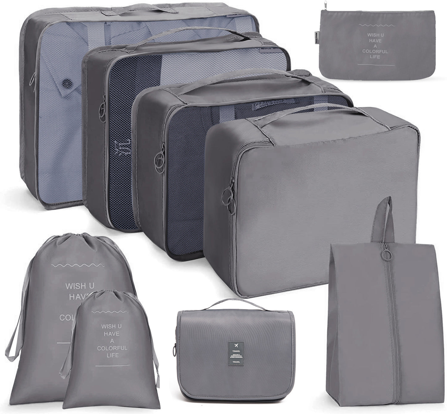 8 in 1 Travel Bag Pouches