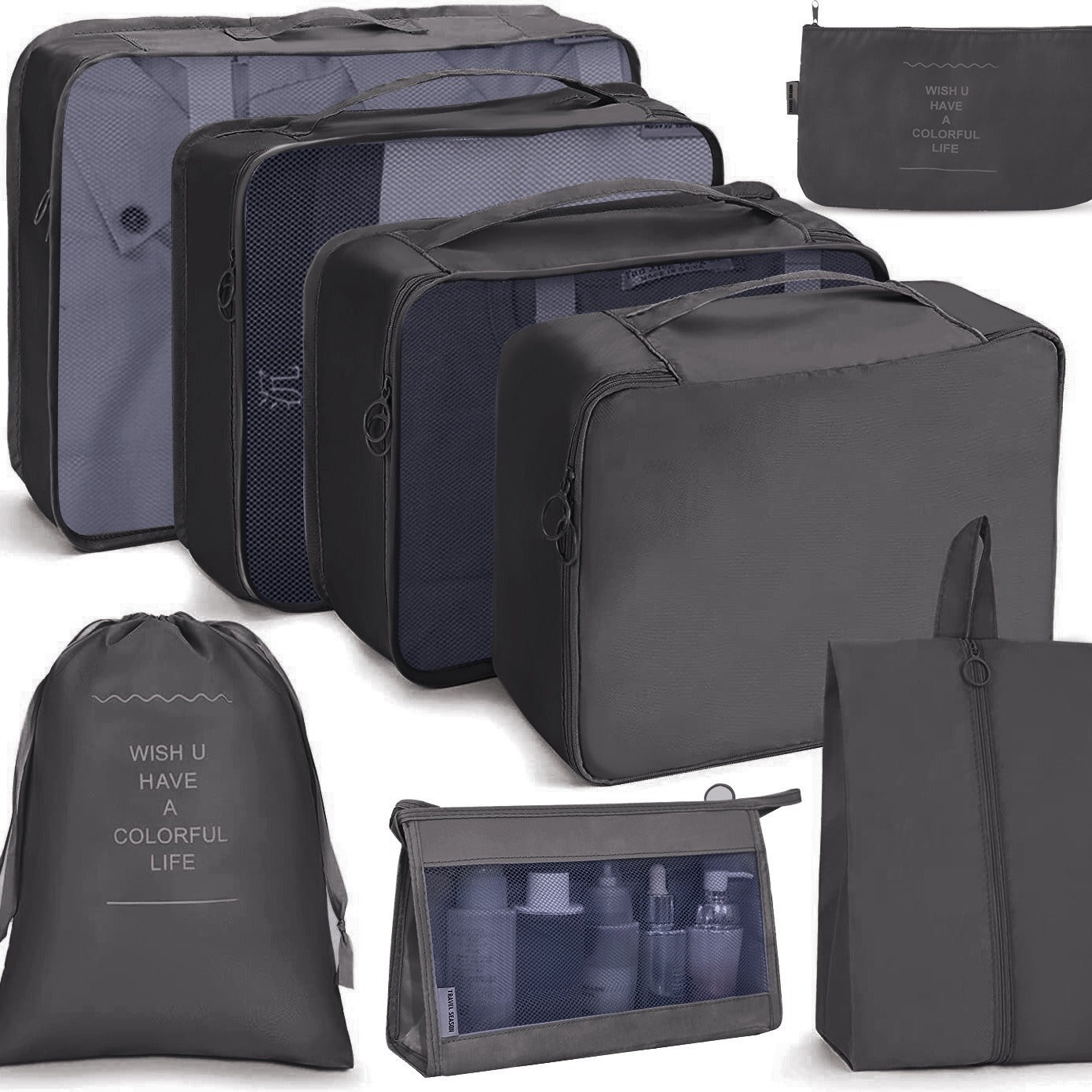 8 in 1 Travel Bag Pouches