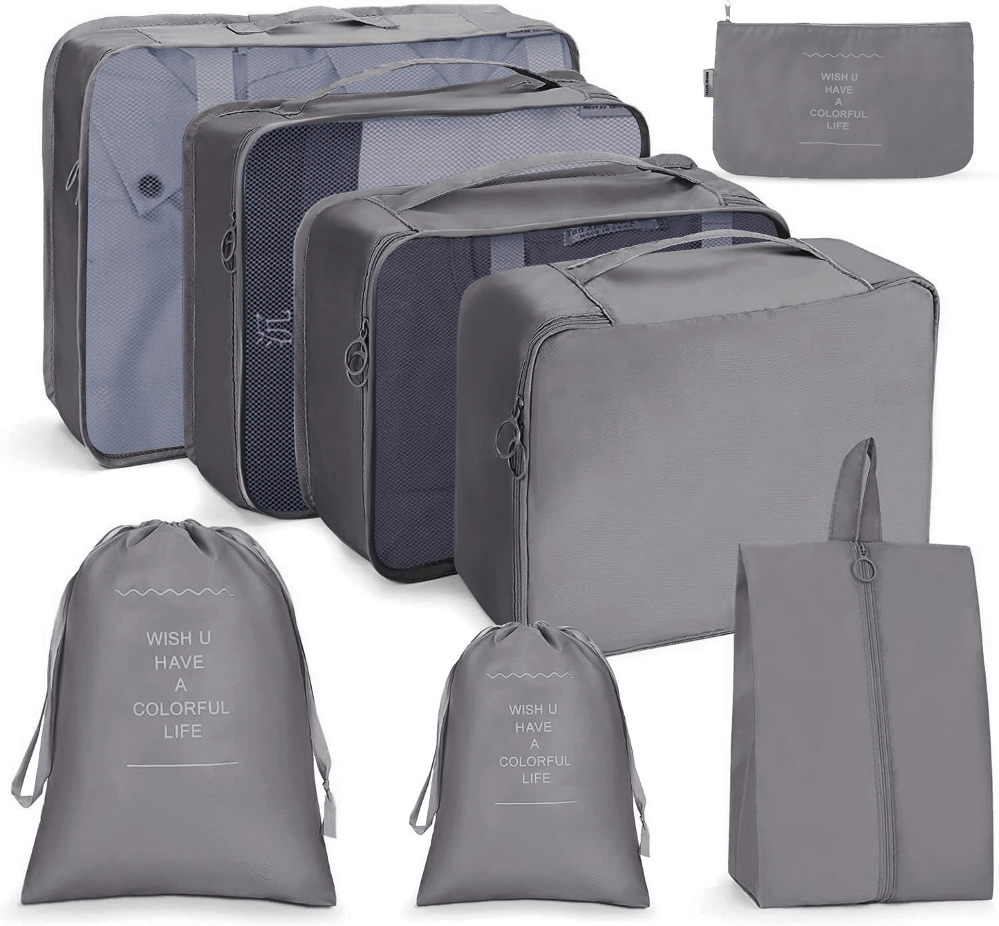 8 in 1 Travel Bag Pouches
