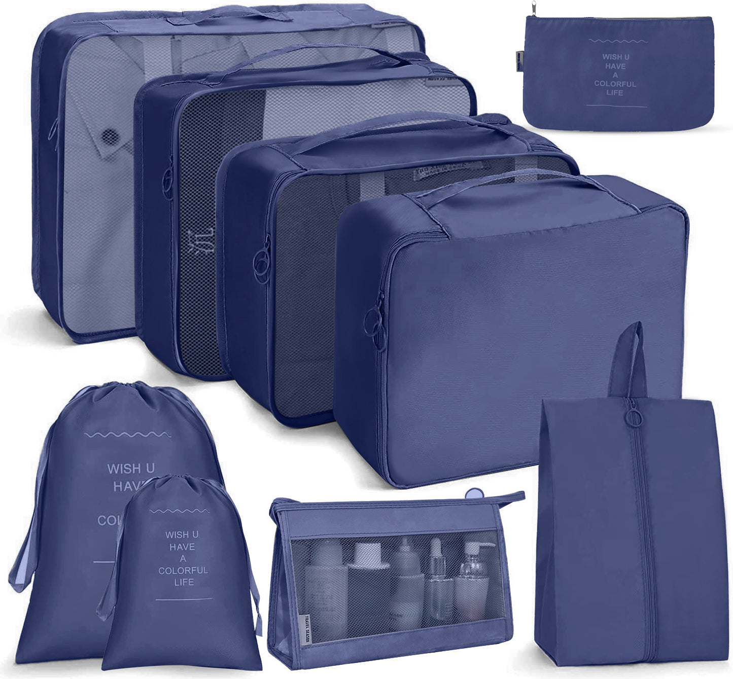 8 in 1 Travel Bag Pouches