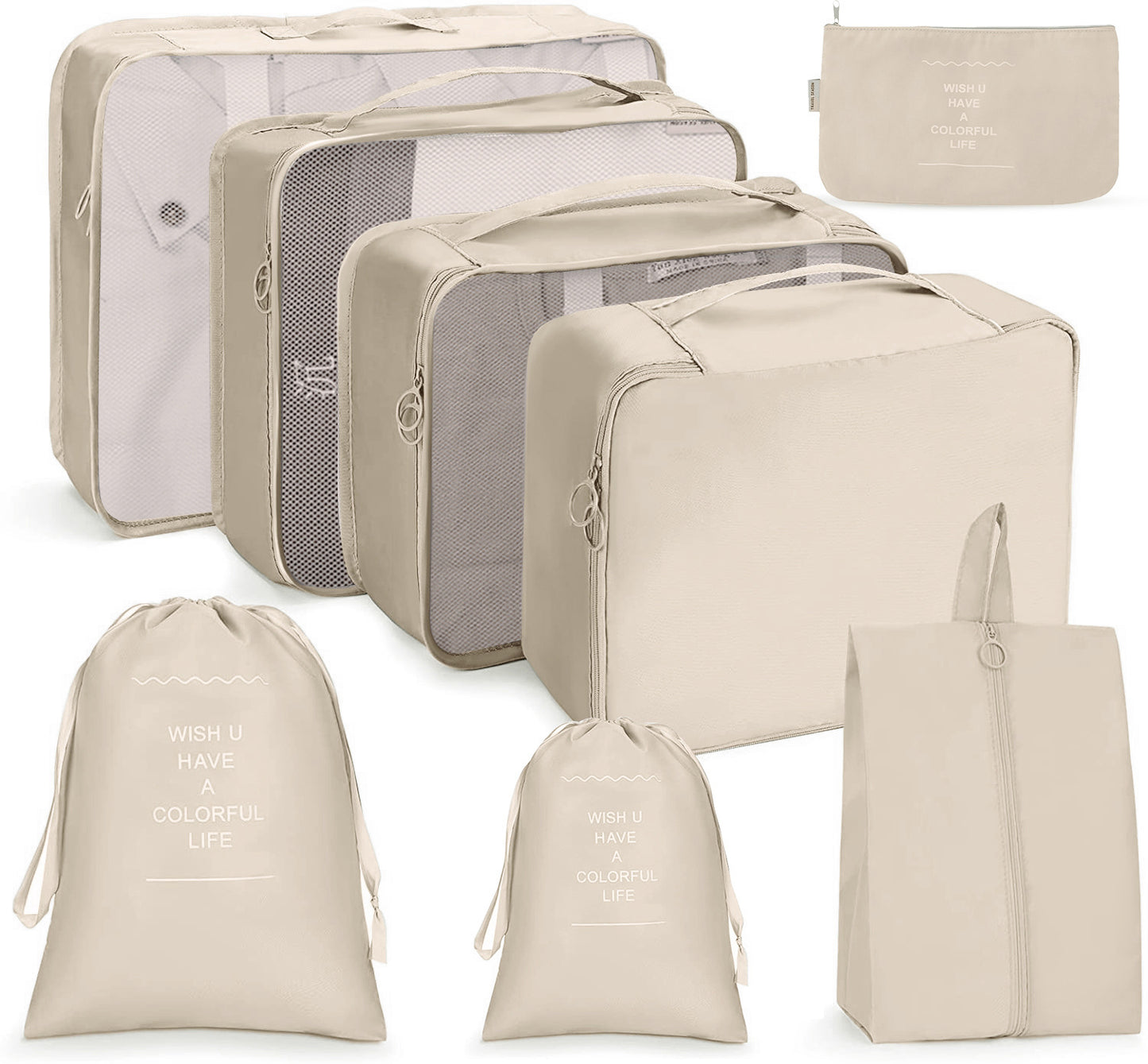 8 in 1 Travel Bag Pouches