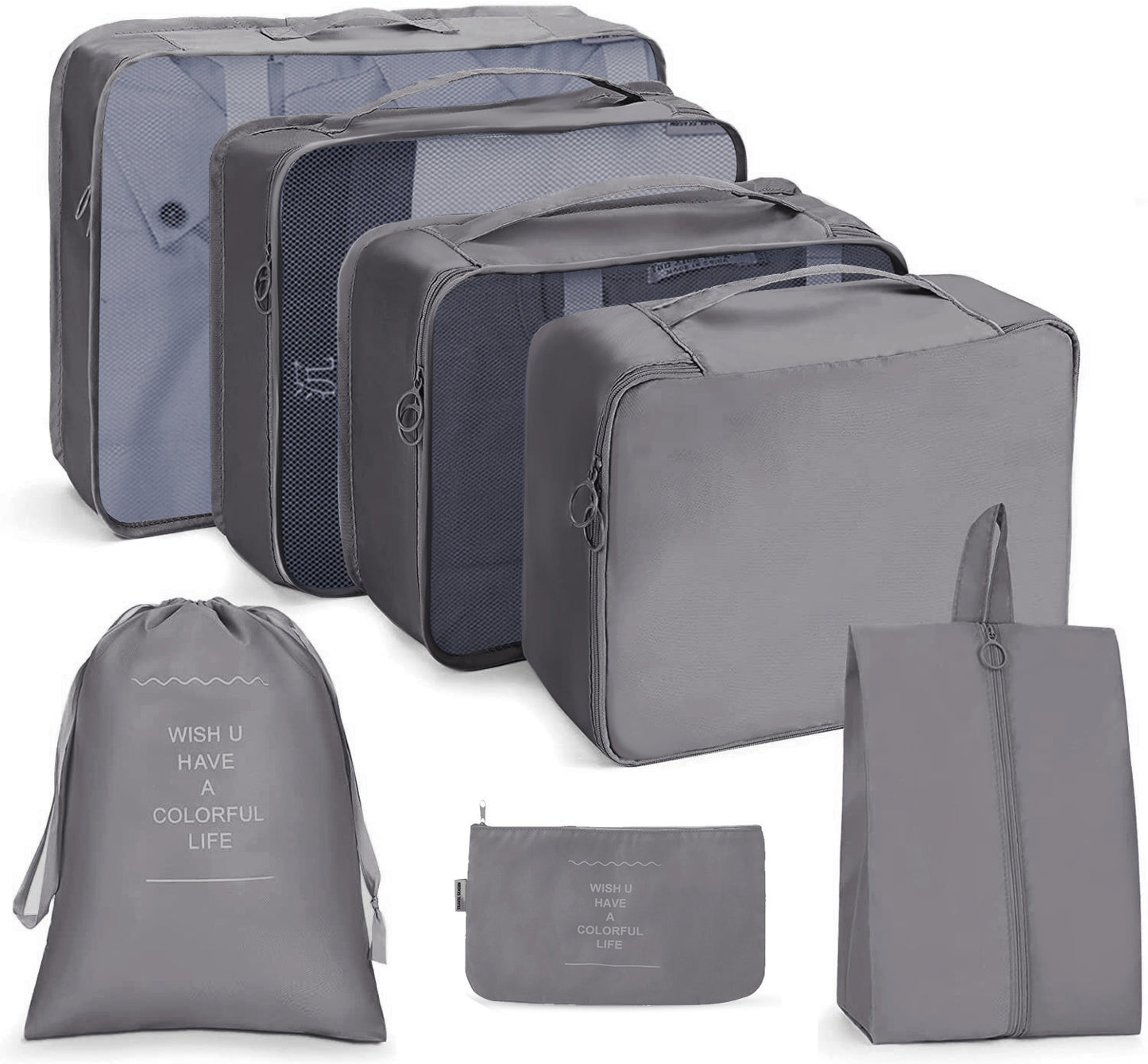 8 in 1 Travel Bag Pouches