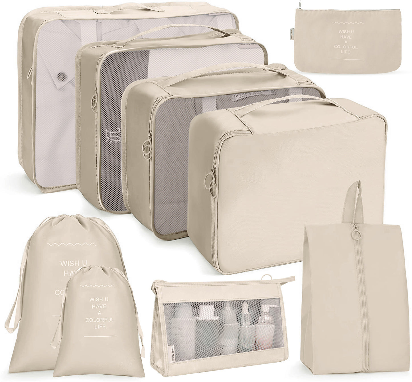 8 in 1 Travel Bag Pouches