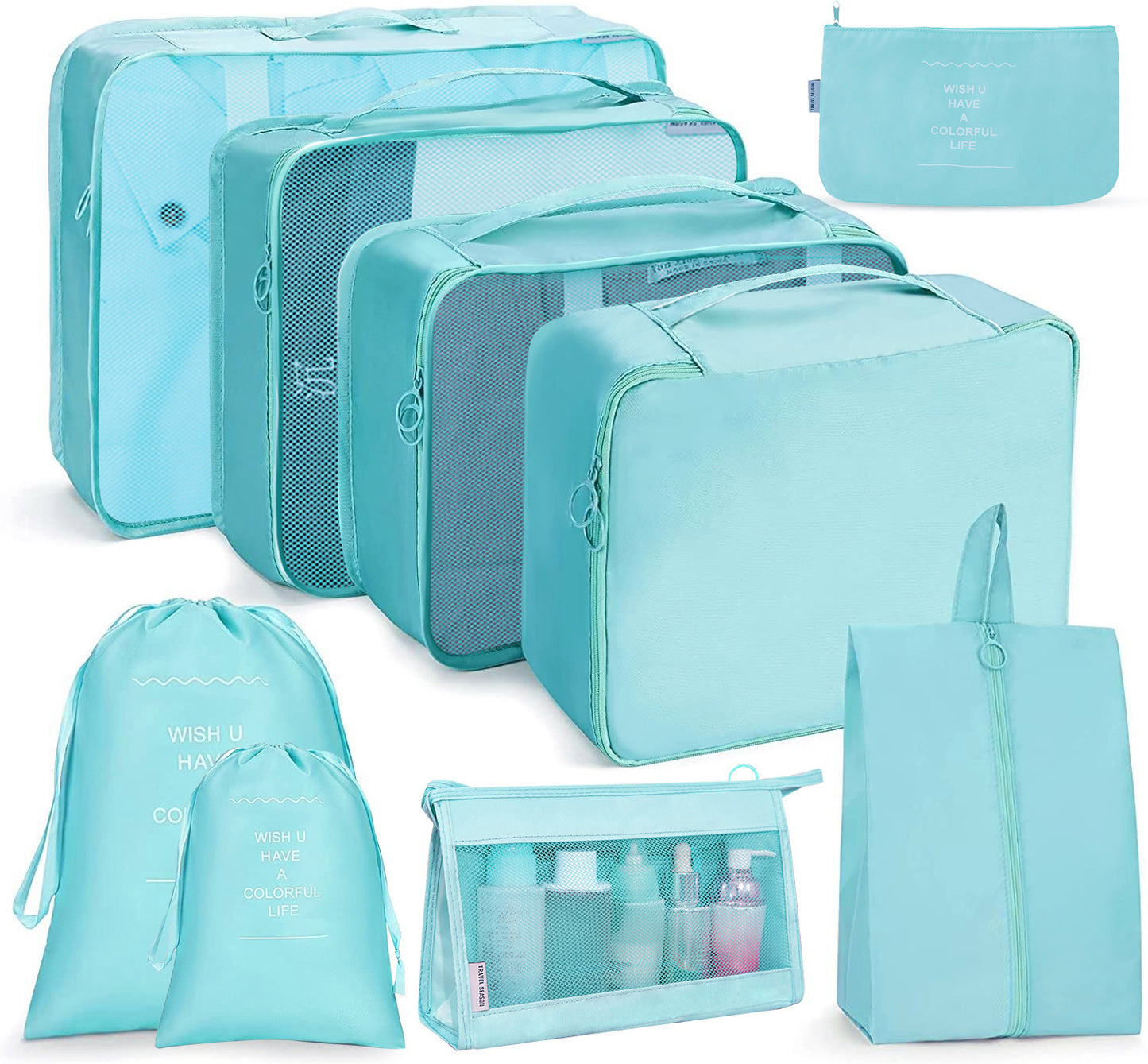 8 in 1 Travel Bag Pouches