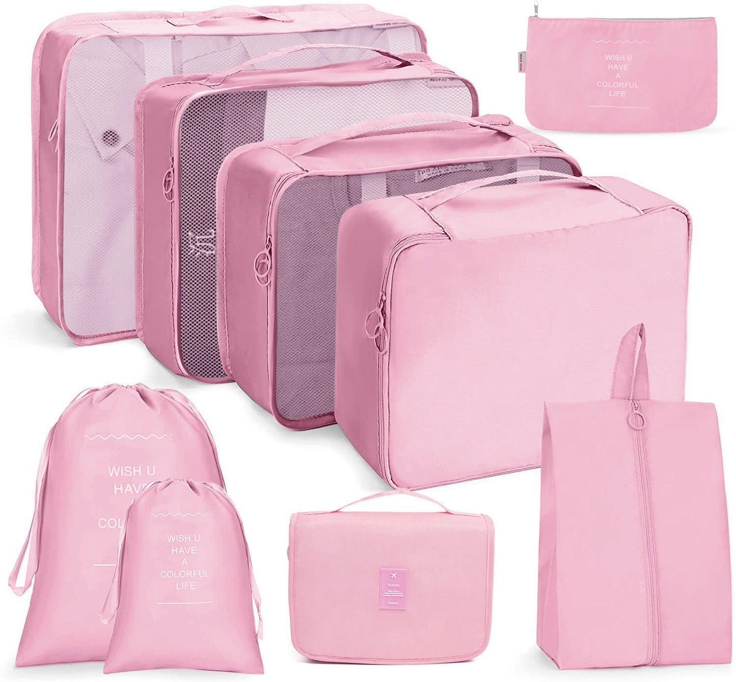 8 in 1 Travel Bag Pouches