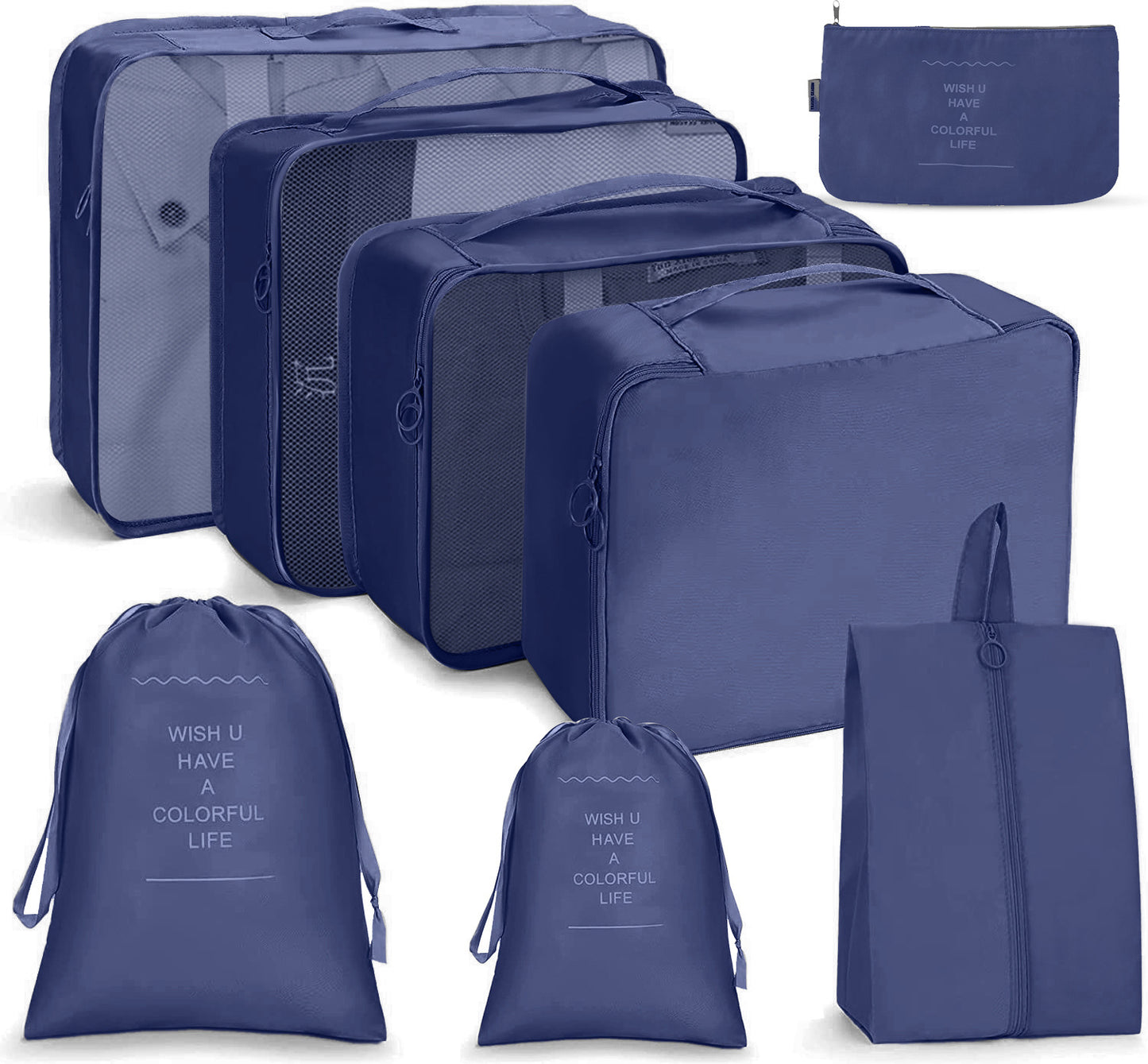8 in 1 Travel Bag Pouches