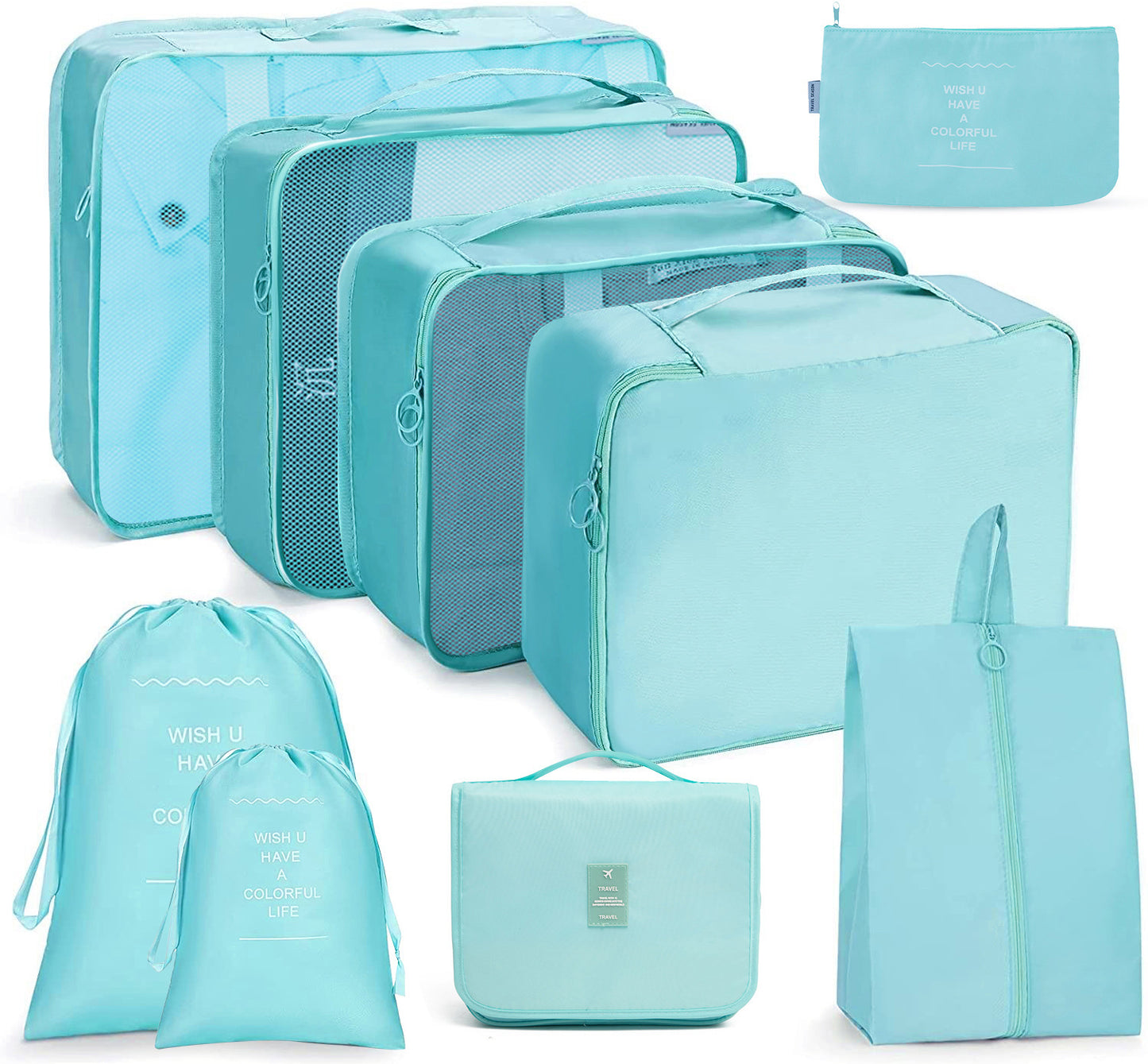 8 in 1 Travel Bag Pouches